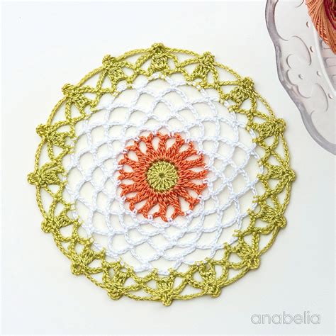 Mini Crochet Doilies Free Pattern Anabelia Craft Design Knitting