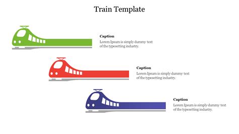Creative Train Template Powerpoint Presentation Slide