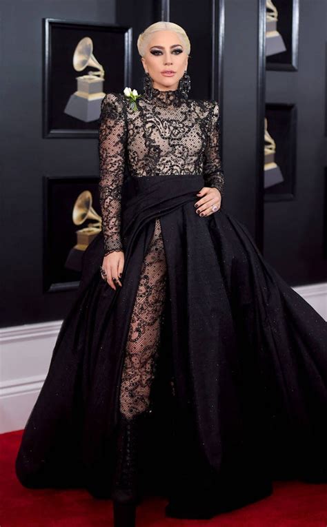 Lady Gaga At The 2018 Grammys Red Carpet Dresses Celebrities Best