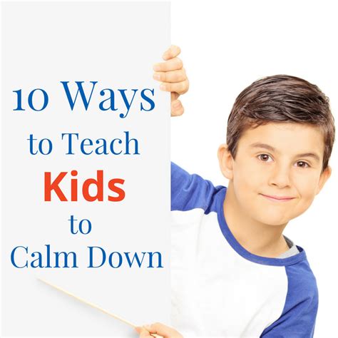 Reduces hyperactivity and excessive barking, biting, and chewing. 10 Ways to Teach Kids to Calm Down - Sunshine Parenting