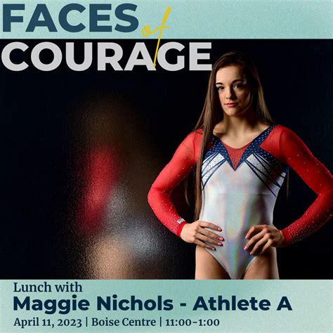 Faces Of Courage Featuring Maggie Nichols Athlete A Downtown Boise Id