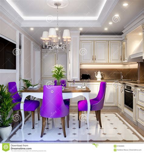Maybe you would like to learn more about one of these? Elegant Modern Classic Kitchen Interior Design Stock ...