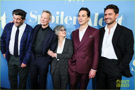 jim parsons and ben aldridge suit up for spoiler alert premiere in nyc photo 4863645 jim