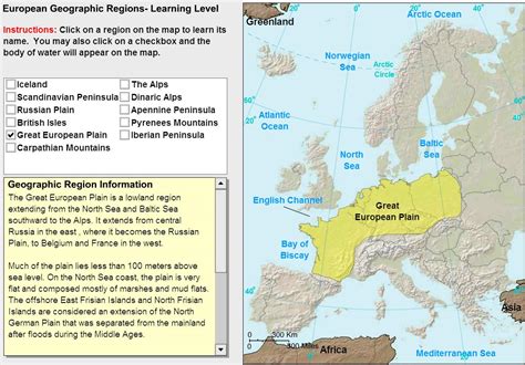 Click on the correct continent or ocean (you may select regions.) Interactive map of Europe Geographic regions of Europe. Tutorial. Sheppard Software - Mapas ...