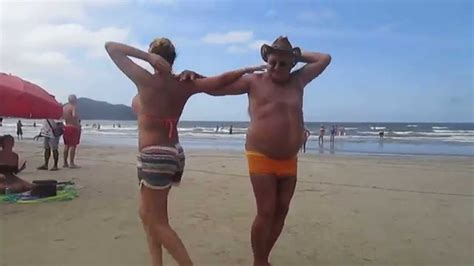 Dancing Grandpa At The Beach Youtube