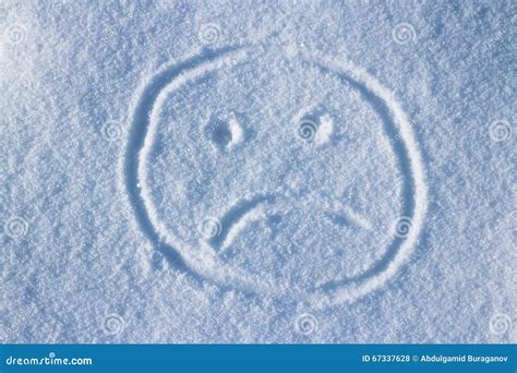 Smiley Face In The Snow Stock Photo 67337628