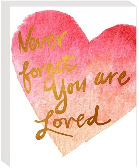 Never Forget You Are Loved Canvas Wall Art Love Canvas Canvas