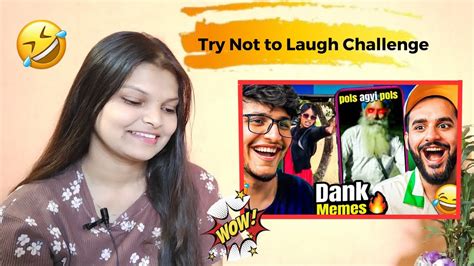 try not to laugh challenge vs my brother dank memes edition triggered insaan reaction youtube