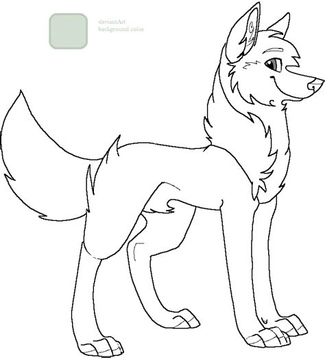 Anthro Male Wolf Furry Coloring Pages