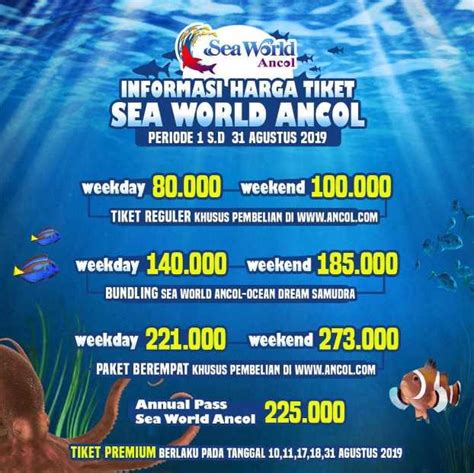 Seaworld Ancol Harga Tiket Aktivitas Jam Buka Agustus 2019
