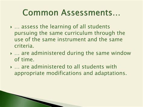 Ppt Common Formative Assessments Powerpoint Presentation Free