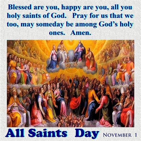 Solemnity Of All Saints Catholic Faith All Saints Day Catholic