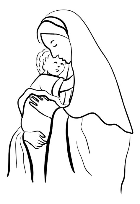 Christian Clipart Clipart Blessed Mother Mary With Halo Clip Art