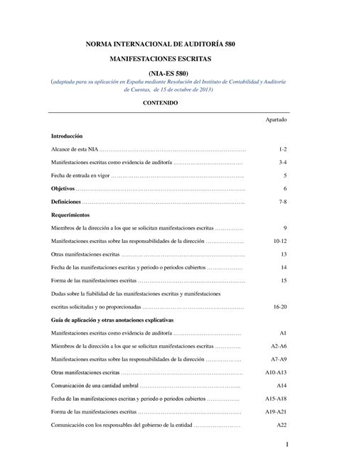 Nia Es 580 Factores Sectoriales Norma Internacional De AuditorÍa