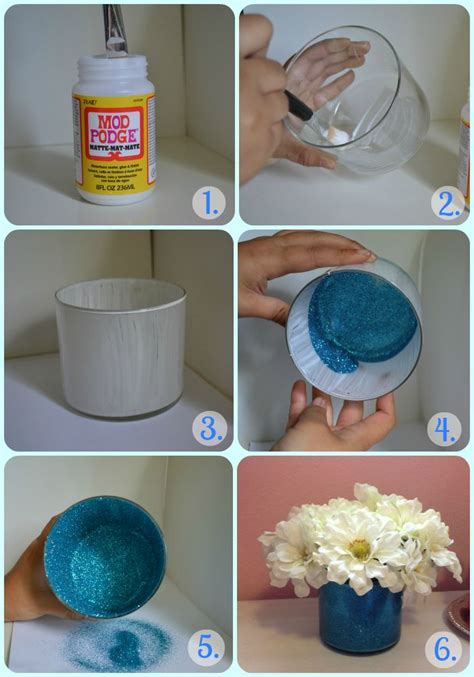 17 Creative Diy Vases To Hold Flowers Pretty Designs Glitter Vases