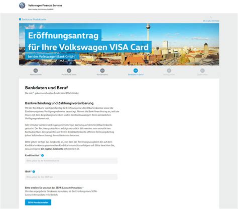 Apply today and start earning rewards and cash back. Volkswagen Bank Visa Kreditkarte
