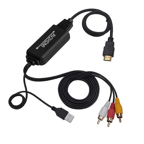 Buy Rca To Hdmi Converter Cable Av To Hdmi Adapter Cable Cord 3rca