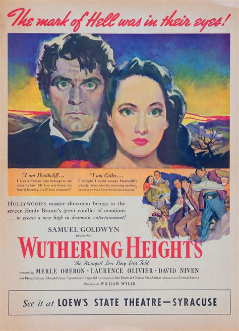 The novel was adapted for the screen by charles macarthur. Wuthering Heights (1939)