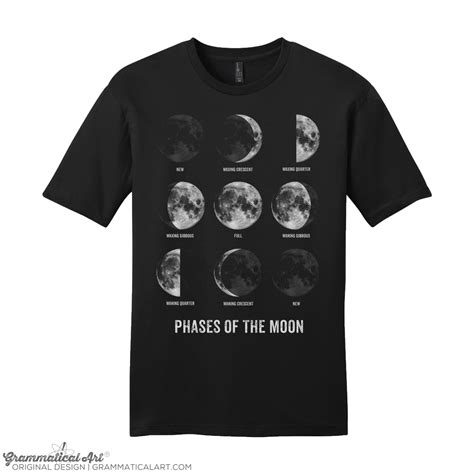 Moon Shirt Moon Phase Shirt Moon T Shirt Science Shirt Space Etsy