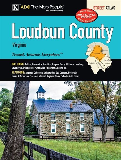 The Front Cover Of Loudoun County Virginia With An Image Of A Farm House