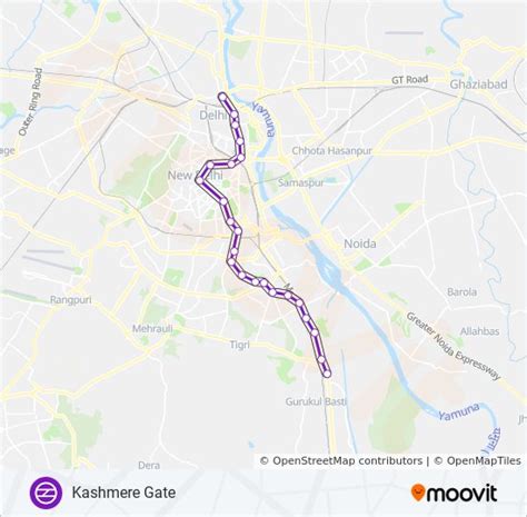 Violet Line Route Schedules Stops And Maps Kashmere Gate Updated