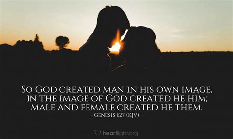 God Created Man In His Own Image Kjv Images Poster