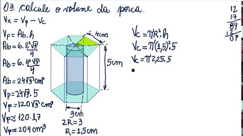 Volumes De Prismas E Cilindros