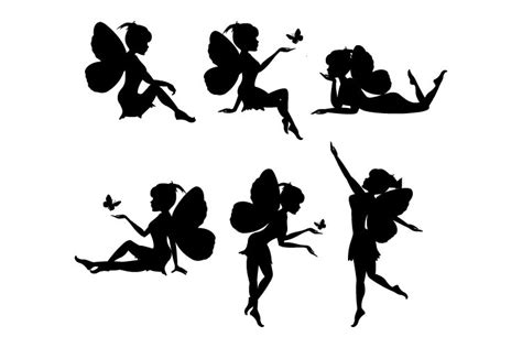 Fairy Silhouette Simple Vector Illustration 1079598