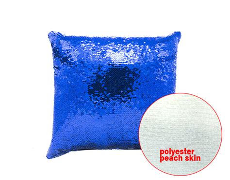 Sublimation Square Flip Magic Sequin Pillow Cover （blue） Sublimation