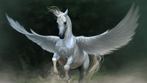 3840x2160 Resolution Pegasus Painting Pegasus Horse Wings Animals