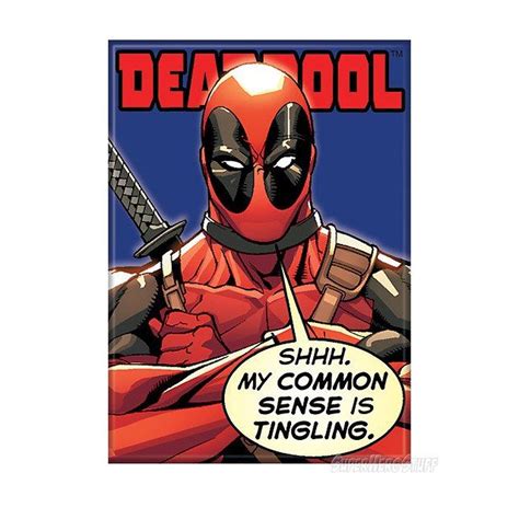 Deadpool Common Sense Magnet | Deadpool, Marvel deadpool ...