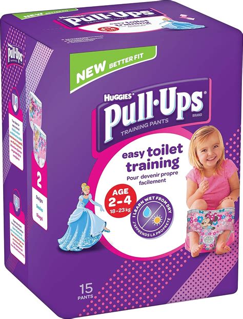 12 Huggies Pull Ups Night Time Potty Training Pants For Girls Size 5