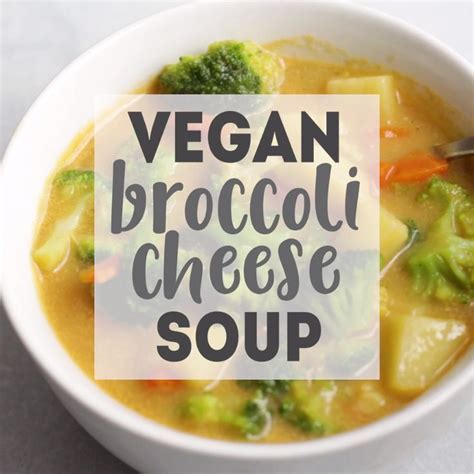 30 Minute Vegan Broccoli Cheese Soup Gluten Free Option Video