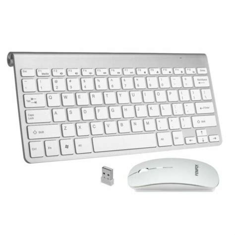 Portable Wireless Keyboard And Mouse Combo Set 24g Mac Apple Pc Slim
