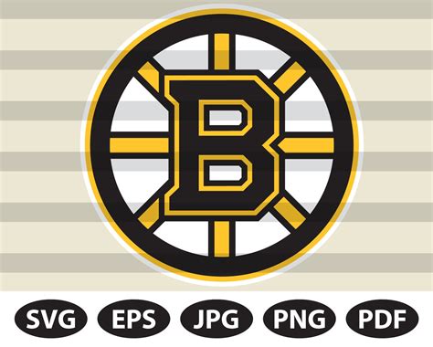 Boston Bruins Logo Svg Layered Cut File Nhl Logo Team Svg Etsy