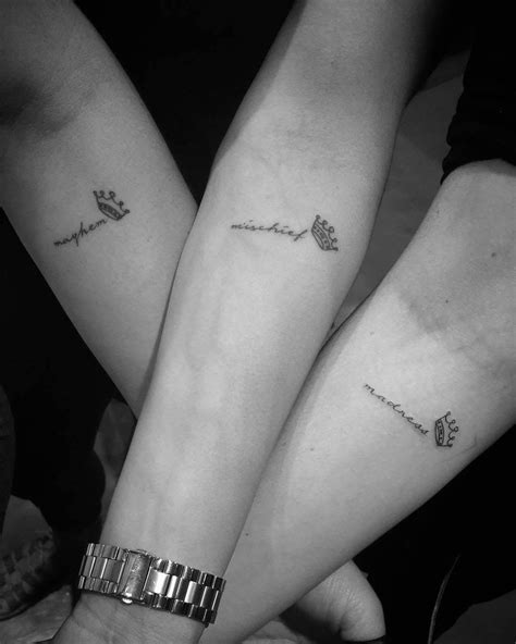 Tattoos For 3 Friends100 1k Siblings Tattoo For 3 Sibling Tattoos