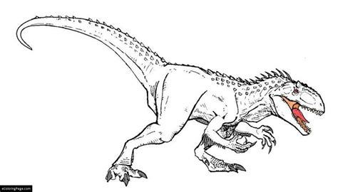 Indominus Rex Coloring Page Dominex Rex Colorear Dinosaur Coloring