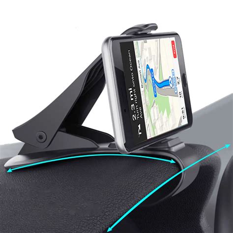 Car Phone Holder Mount Clip On Dashboard Kit For Universal Smart Phone
