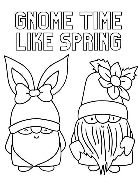 Cute Spring Coloring Pages For Kids And Adults