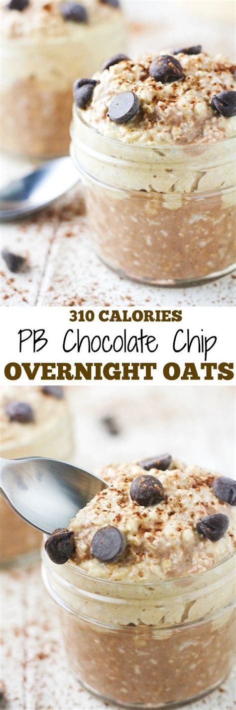 Whoever came up with the idea for overnight oats was honestly a genius. PB Chocolate Chip Overnight Oats - It's Cheat Day Everyday ...