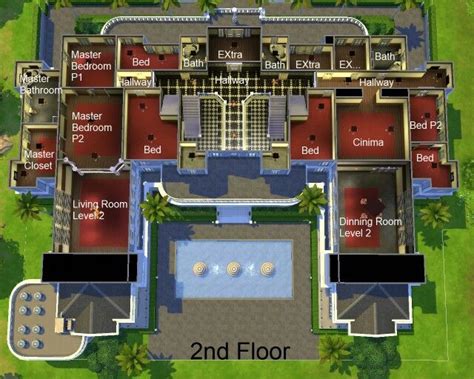 Floor Plan The Sims Дом симсов Симс Фасады домов