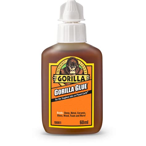 Gorilla Glue 1044201 Polyurethane Glue 60ml Rapid Online