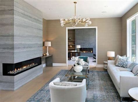 Contemporary living room ideas with fireplace. Top 60 Best Linear Fireplace Ideas - Modern Home Interiors