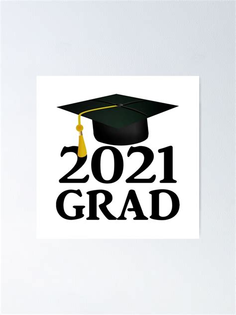 These free, printable graduation cards will help you congratulate the graduate in your life. "Class of 2021 Graduation Cap" Poster by Gravityx9 | Redbubble