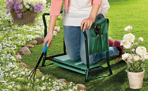 Gefertigt ist er aus robustem und haltbarem kunststoff. Knie- & Gartenbank »2in1« Garten Sitzbank Kniebank ...