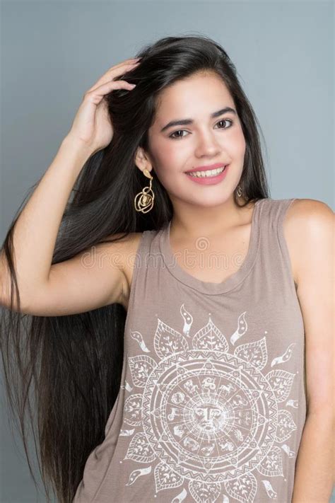 Teen Hispanic Female Model Stock Photo Image Of Woman 117282782