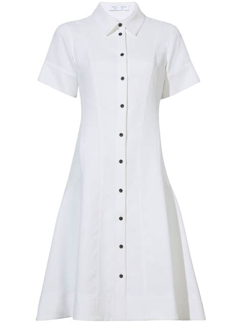 Proenza Schouler White Label Short Sleeve Shirt Dress Farfetch