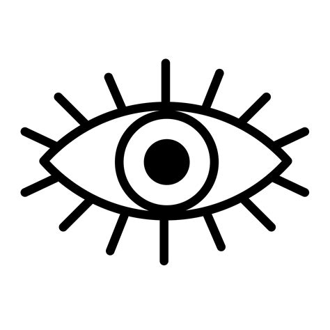 Eye Vector Icon Outline Icons Creative Market