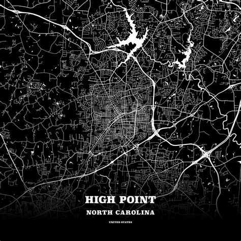 High Point North Carolina Usa Map Poster Template Map Poster Usa Map