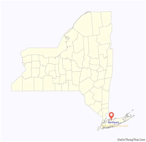 Map Of Northport Village New York